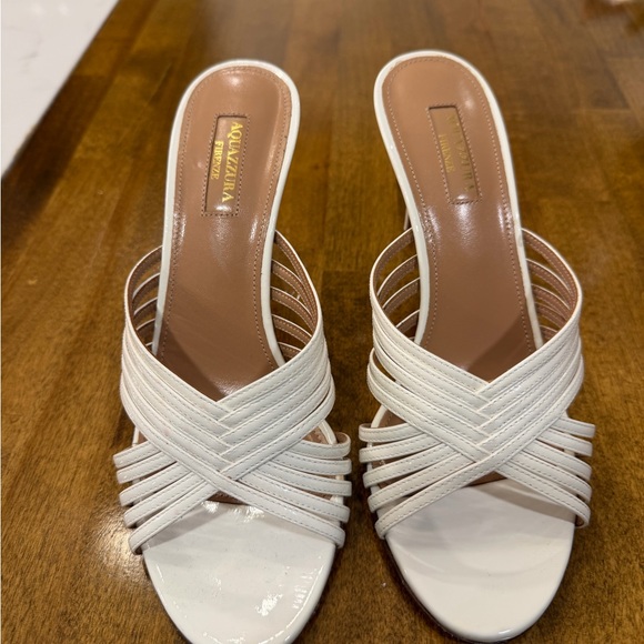 Aquazzura Shoes - Aquazurra White Strappy Heels
